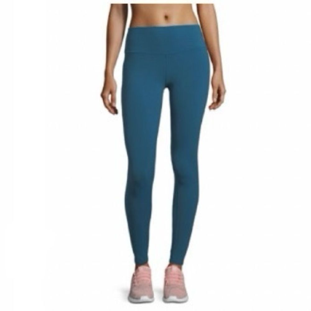 ALO YOGA Leggings Dash High Waist Mesh Insert Teal Womens Size XS